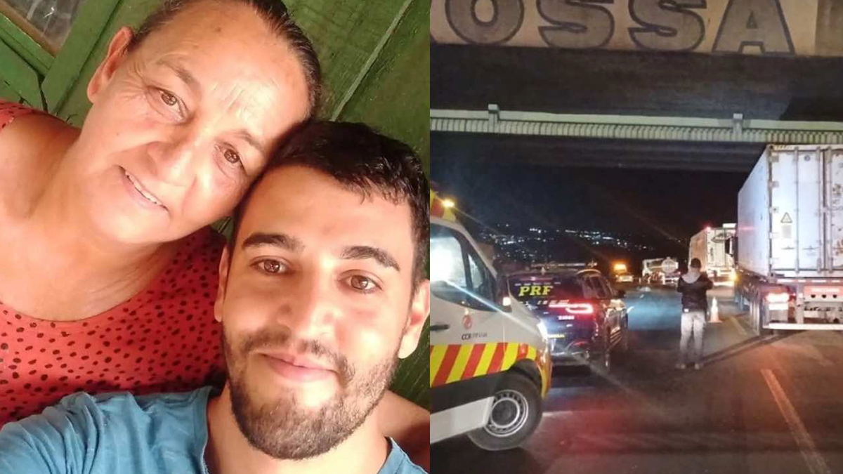 Mãe e filho morrem atropelados na BR-376 em Ponta Grossa