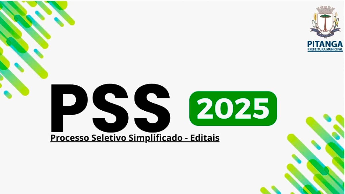Prefeitura de Pitanga abre PSS com vagas para diversas áreas, incluindo Saúde e Obras