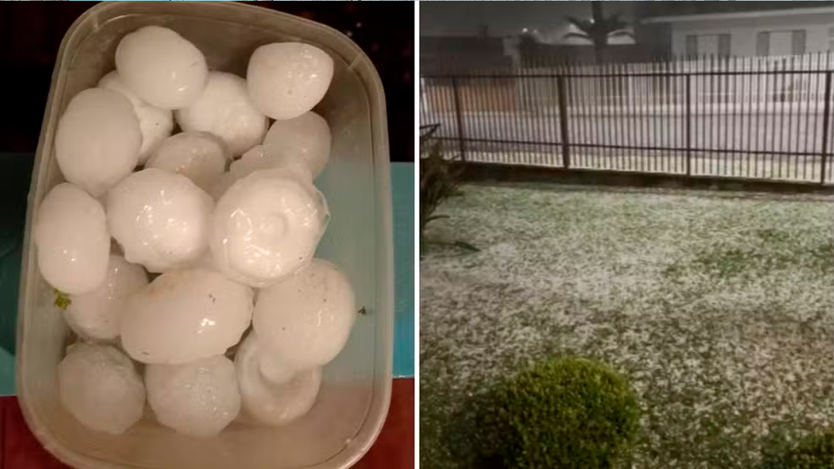 Granizo com pedras do tamanho de ovos atinge o Paraná e causa estragos