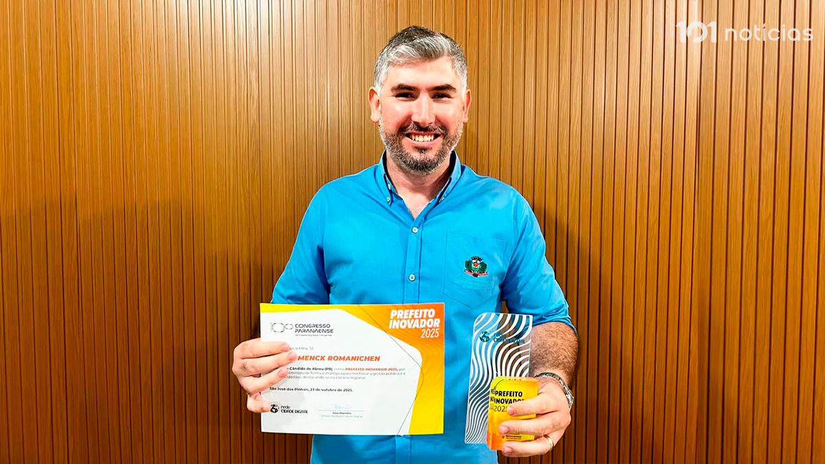 Renan Romanichen é premiado como "Prefeito Inovador 2025" em Congresso Paranaense