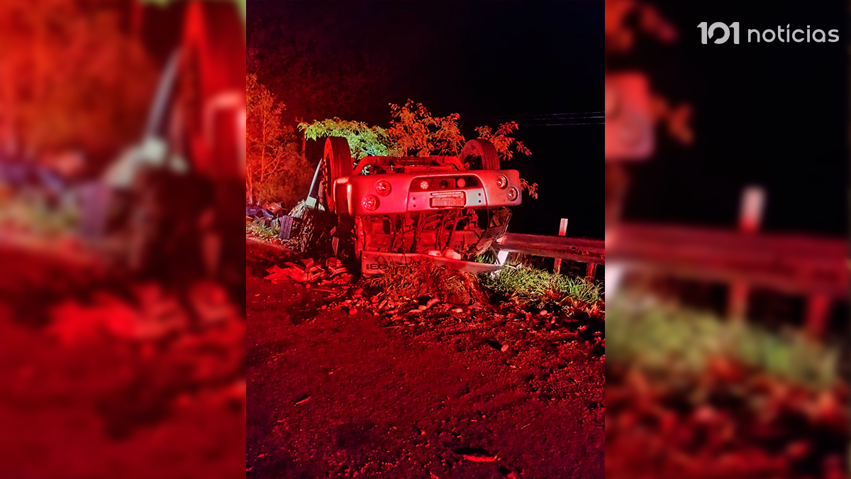 Morador de Cândido de Abreu morre em tombamento de caminhão na PR 487