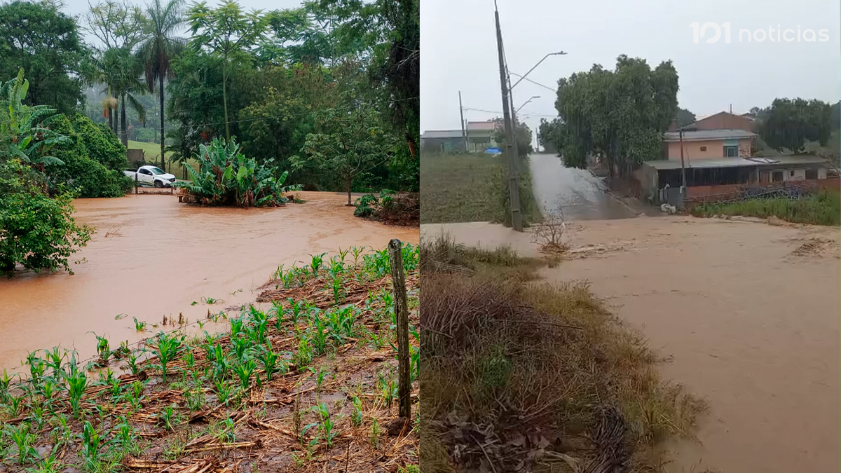 Chuvas contínuas causam alagamentos e transtornos em Cândido de Abreu