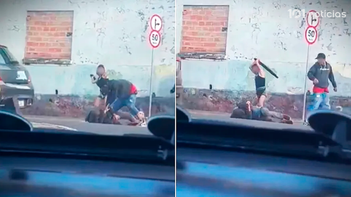 Homem em situação de rua é espancado por casal no Centro de Ponta Grossa