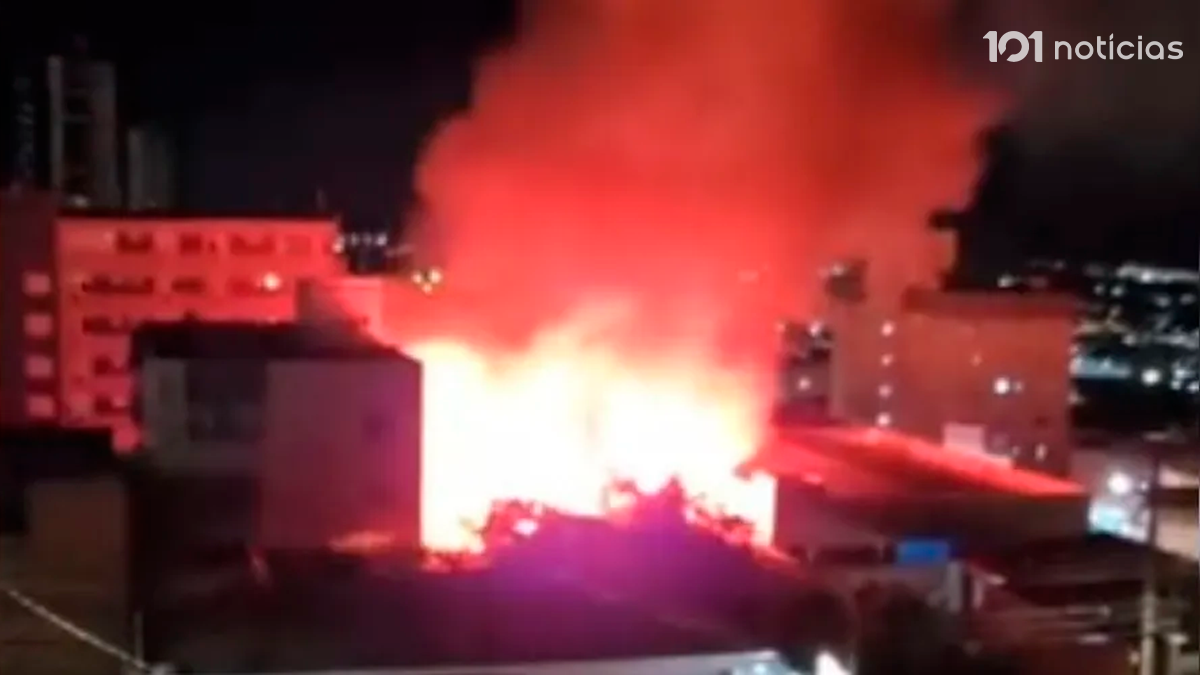 Incêndio provoca destruição em clube de Ponta Grossa