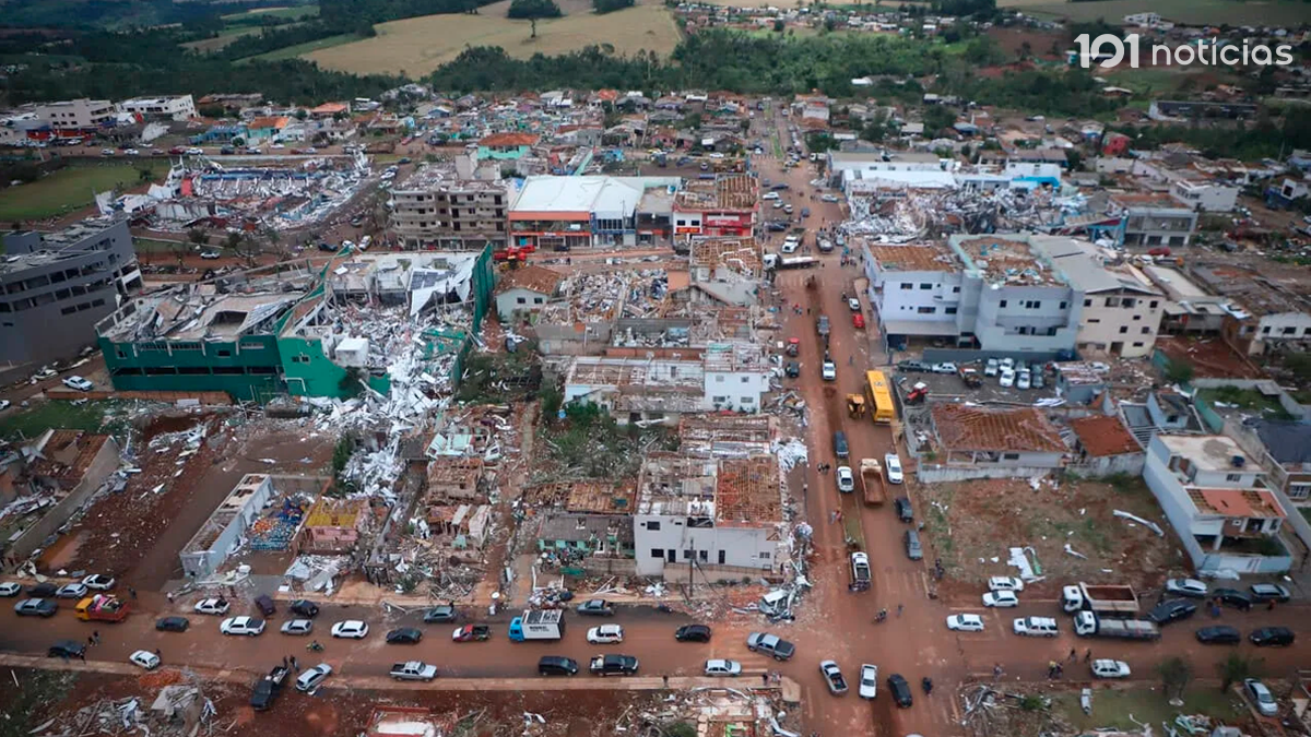 Simepar confirma três tornados no Paraná com ventos de até 330 km/h