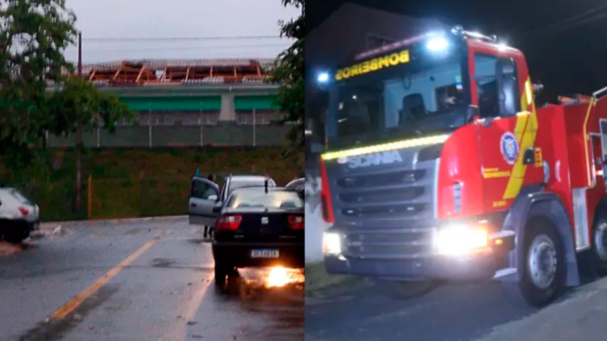 Chuva causa destelhamento em escola e CMEI de Ponta Grossa