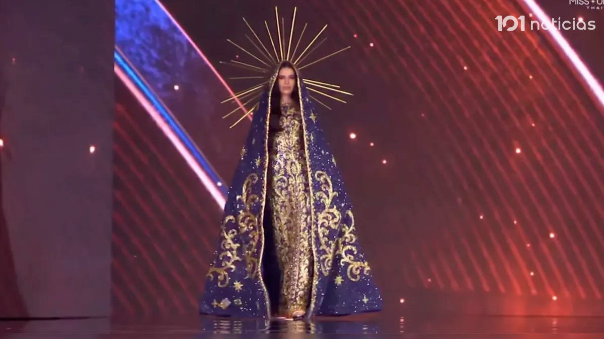 Miss Universo Brasil emociona ao desfilar vestida de Nossa Senhora Aparecida na Tailândia