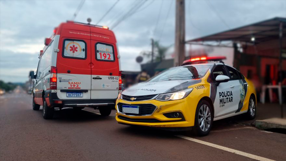 Tentou tirar onda e se deu mal: Piloto sem CNH foge filmando a PM, cai e vai parar na UPA