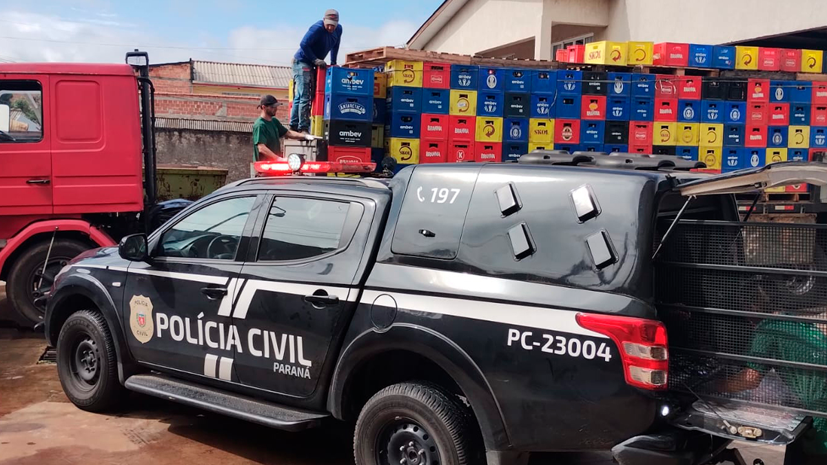 PCPR destrói 400 engradados de cervejas falsificadas em Curitiba