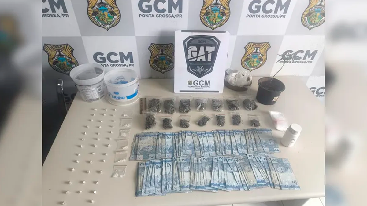 GCM desmantela ponto de tráfico em área de mata no bairro Oficinas, em Ponta Grossa