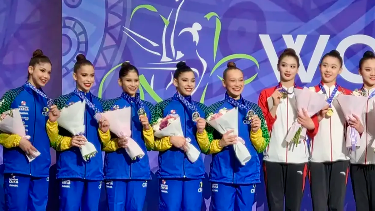 Brasil conquista prata e bronze na etapa de Tashkent da Copa do Mundo de Ginástica Rítmica