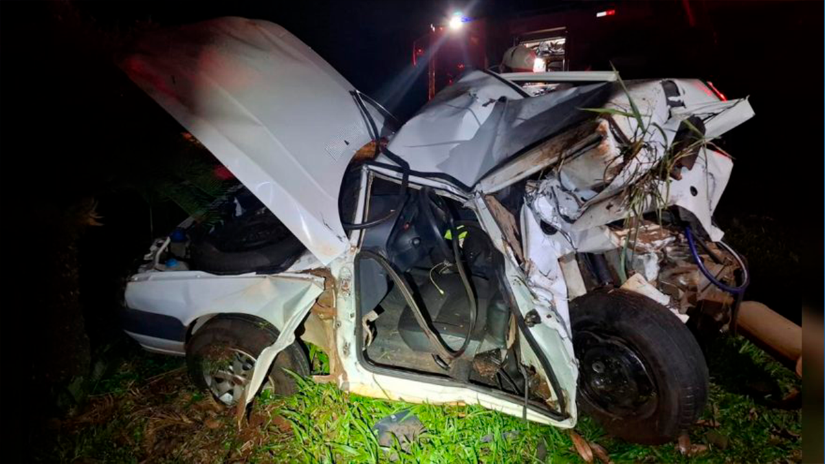 Colisão traseira na PR-317 resulta em morte e fuga de condutora em São Pedro do Iguaçu