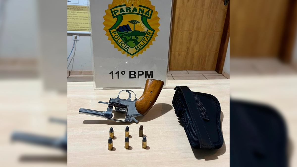 Homem é preso com arma de fogo e tenta subornar policiais militares em Iretama