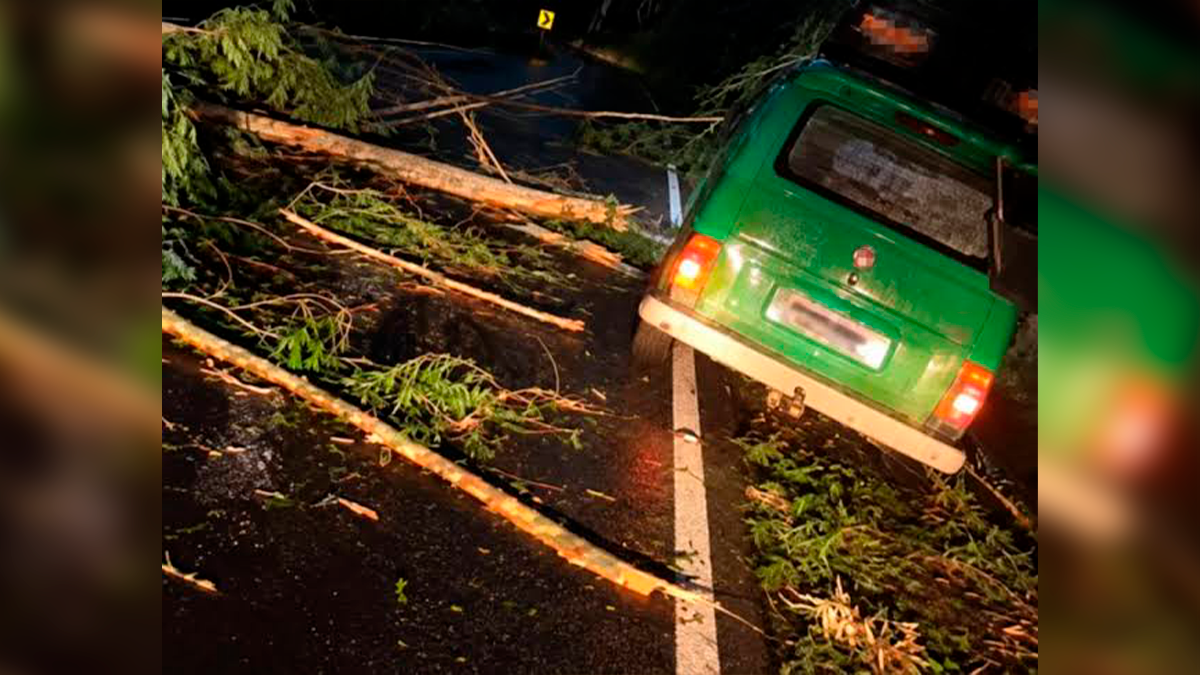 “Parece que foi um Tornado”, diz motoristas que trafegavam entre Novo Itacolomi e Borrazópolis
