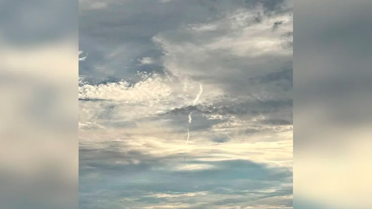 Moradora registra formação curiosa no céu após temporal em Rio Bom
