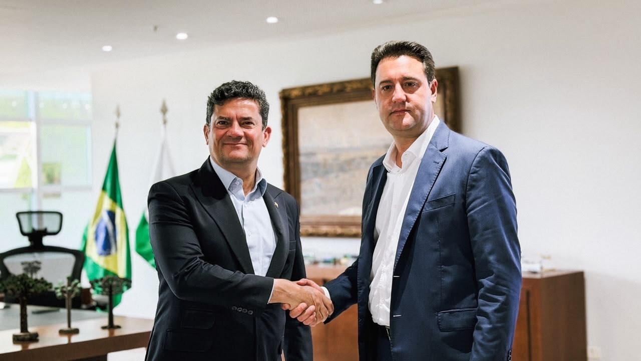 Sergio Moro e Ratinho Junior se reúnem no Palácio Iguaçu para dar início à transição do Governo do Paraná