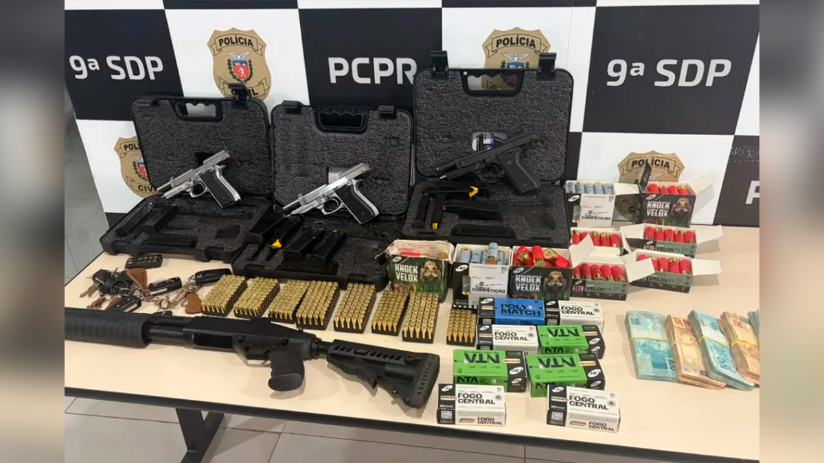 Polícia Civil desarticula esquema milionário de furto de farelo de milho e apreende armas, veículos e lancha na região de Maringá